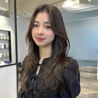 ロング カラー 韓国ヘア/ネイル kanako🤍🫧のヘアスタイル