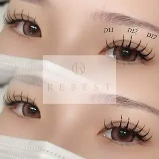 マツエク・マツパ REBEST 四條畷店のマツエク・マツパデザイン