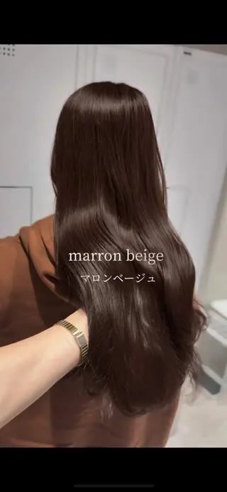 セミロング カラー ヘアアレンジ 艶カラー の達人のヘアスタイル