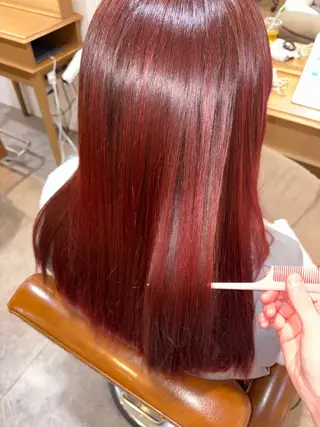 セミロング カラー VIALA自由が丘所属・きじま みみのヘアスタイル