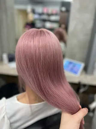 セミロング 銀座/レイヤー /髪質改善/韓国ヘアのヘアスタイル