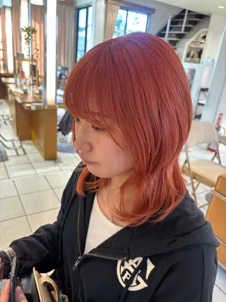 ミディアム ⭐️ダブルカラー⭐️ ｼｭﾝ⭐️のヘアスタイル