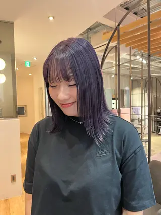 ミディアム カラー 加藤好/カットモデル /暖色カラー🍒🧡のヘアスタイル