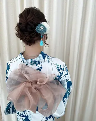 ロング ヘアアレンジ サソウ ユリエ🥥のヘアスタイル