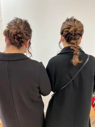 ヘアアレンジ 似合わせ.ﾍｱｾｯﾄ 得意🌹井上美沙のヘアスタイル