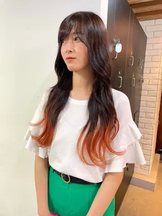 ロング 横山 奈央のヘアスタイル