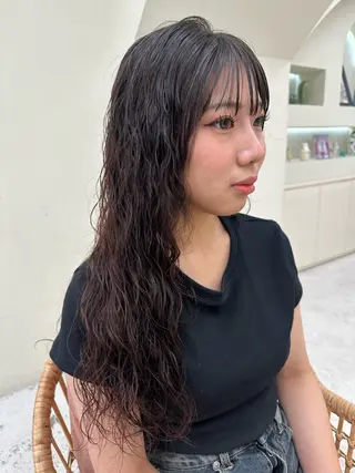 ロング パーマ 赤熊 咲良 🦔ྀིのヘアスタイル