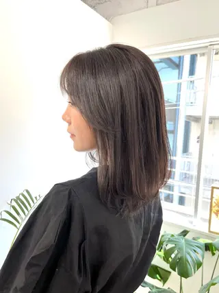 ミディアム カラー ヘアアレンジ HIROKO / 透明感暖色カラー🎀のヘアスタイル