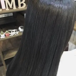 ロング カラー パーマ 金崎 新吾のヘアスタイル