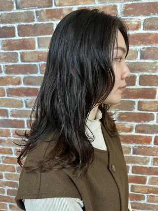 セミロング パーマ 木村 純也のヘアスタイル