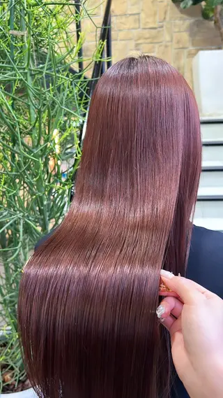 ミディアム 暖色ｶﾗｰ/ﾚｲﾔｰ ｶｯﾄ/Yunaのヘアスタイル