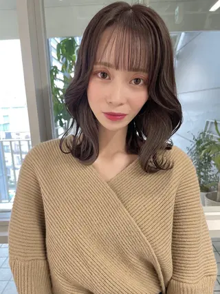 ミディアム 髪質改善will hairdesignのヘアスタイル