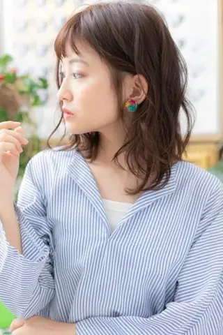 ミディアム パーマ クセ毛解決のプロ💠 棚村竜太のヘアスタイル