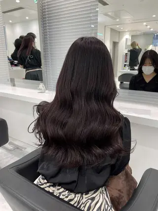 セミロング カラー ヘアアレンジ 🫧原宿艶ワンカラー /ダブルカラー🫧のヘアスタイル