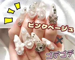 ネイル 長さだし専門店 M2　rikaのネイルデザイン