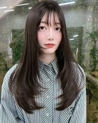 ロング カラー Pocket仙台 💚モエリのヘアスタイル