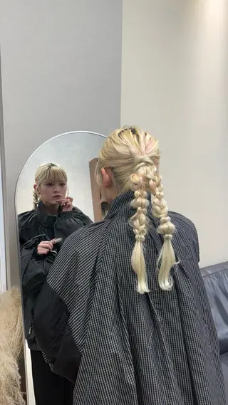 ロング カラー ヘアアレンジ Daisy🎀天神・ 大名サロン🎀Rioのヘアスタイル