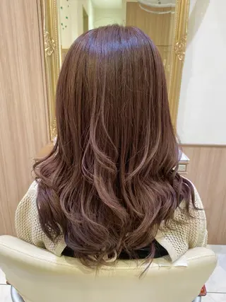 ロング カラー 古川 琴美のヘアスタイル