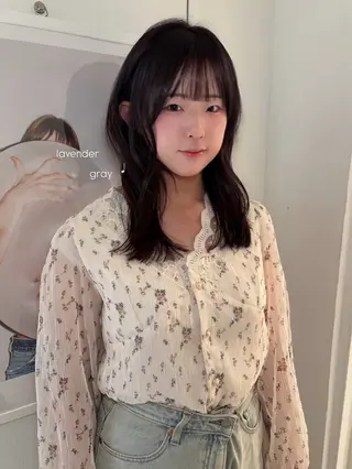 セミロング カラー riria/ボブ /ブラウンカラー🎀のヘアスタイル