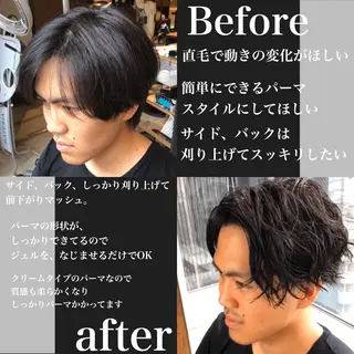 ミディアム パーマ メンズ モテ髪をつくる✂️ 佐藤ヒロのヘアスタイル