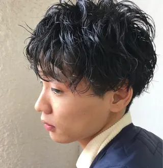 ショート パーマ カーリーパーマ/ 透明ｶﾗｰ/MIKUのヘアスタイル