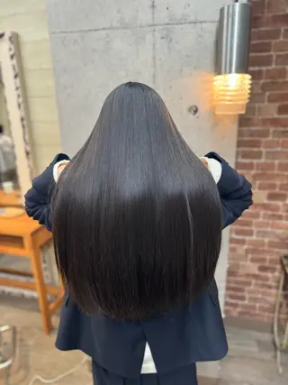 ロング 髪質改善/縮毛矯正/ 超高濃度水素ケアのヘアスタイル