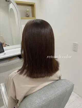 セミロング カラー flen所属・𖤣𖥧𖥣𖥧田中 姫乃𖤣𖥧𖥣𖡡のヘアスタイル