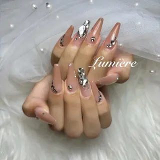 ネイル Lumière/ 超ロング/ワンホンのネイルデザイン
