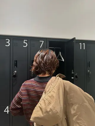 ショート パーマ 松下 奈央のヘアスタイル