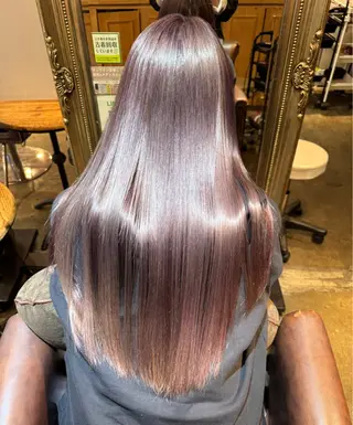 ロング カラー ハイライト/インナー /ブリーチ/レイヤーのヘアスタイル