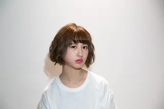 ショート ミディアム カラー パーマ コジマ ダイスケのヘアスタイル