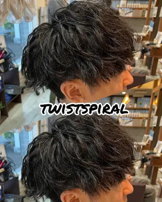 メンズ 仙台/メンズ/ フェザー/リョウのヘアスタイル