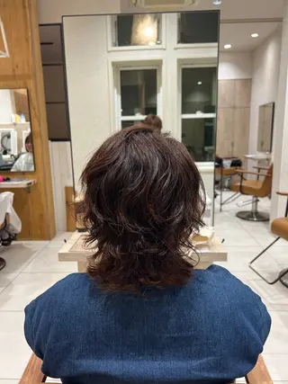 パーマ レディースショート/ メンズパーマ/足立のヘアスタイル