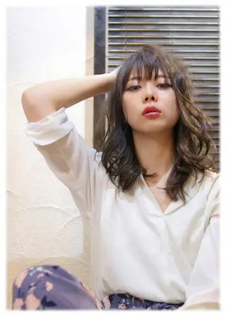 セミロング ✂︎中山竜哉✂︎ 川崎スタイリストのヘアスタイル