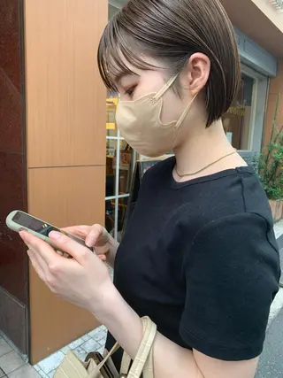 ショート カラー ヘアアレンジ 🌿ショート🌿 パーマ🌿淳平のヘアスタイル