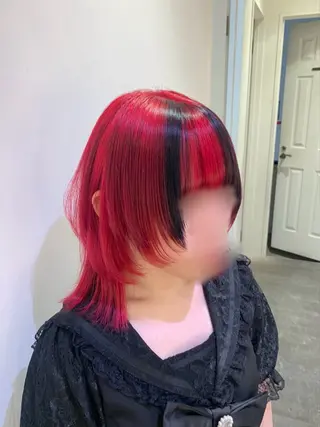 セミロング 🍒垢抜けカラー エクステヘアメあずみのヘアスタイル