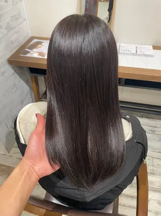 ミディアム カラー unami shibuya所属・ren ボブロブ/ミディアムのヘアスタイル