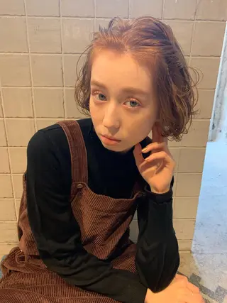 ミディアム カラー ヘアアレンジ 悩み解決/艶髪/ LISAのヘアスタイル