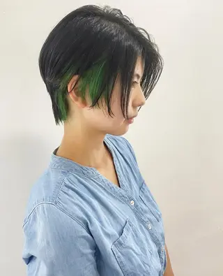 ショート カラー フラム所属・WATANABE MISAKIのヘアスタイル