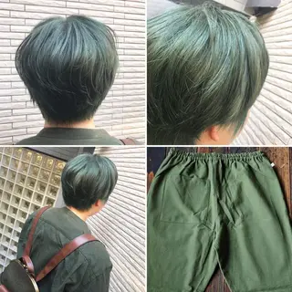 ショート カラー "PEPPU "所属・🌈推し色派手髪 ハイトーンShinのヘアスタイル