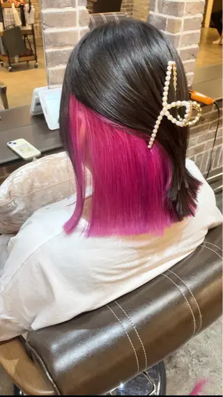 ミディアム カラー ACROあべの店所属・艶カラー/インナー /グラデ/大西小百合のヘアスタイル