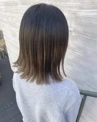 ミディアム カラー 韓国風/オシャレ /縮毛矯正/滝口琴未のヘアスタイル
