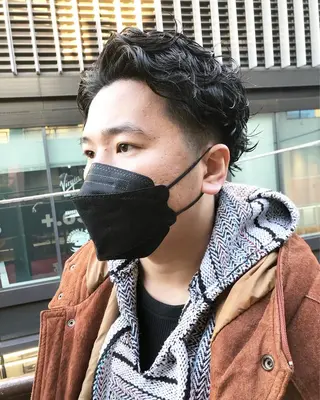 パーマ ヘアアレンジ メンズ ainico+所属・メンズ特化✂️栗原 侑也のヘアスタイル