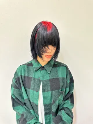 ショート カラー ワンホンヘア ケラチン/Kaitoのヘアスタイル