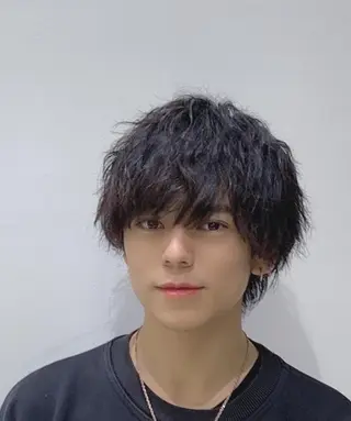 ショート メンズ パーマ 藤井 祥吾のヘアスタイル