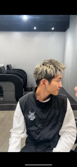 カラー メンズ 藤平海音/fifth PARKのヘアスタイル