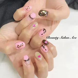 ネイル Beauty Salon Ace(ネイルサロン エース)所属・池袋フィルイン Ace♡長さだしのネイルデザイン