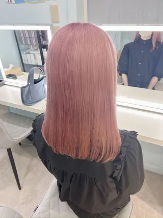 ミディアム カラー ヘアアレンジ 💕ブリーチ/ヘアメ 🎀YUUKAのヘアスタイル