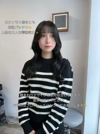 ミディアム カラー 【韓国レイヤー特化 ハッシュカット】のヘアスタイル