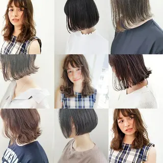 ミディアム カラー レイヤーカット/ ウルフカット/大橋 のヘアスタイル